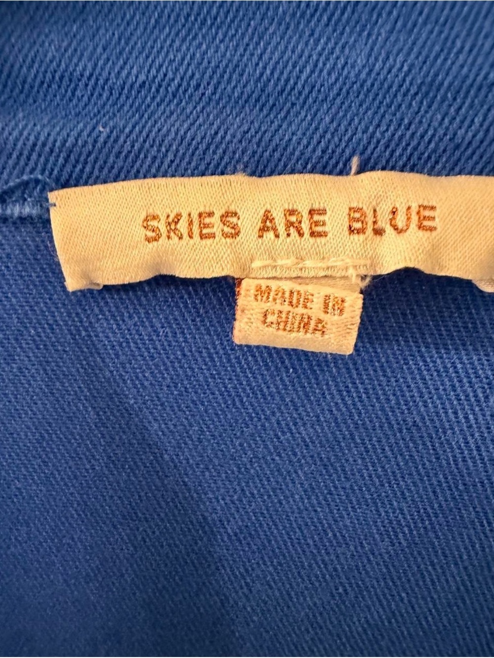 Skies Are Blue Vibrant Blue Garment - Picture 2 of 3